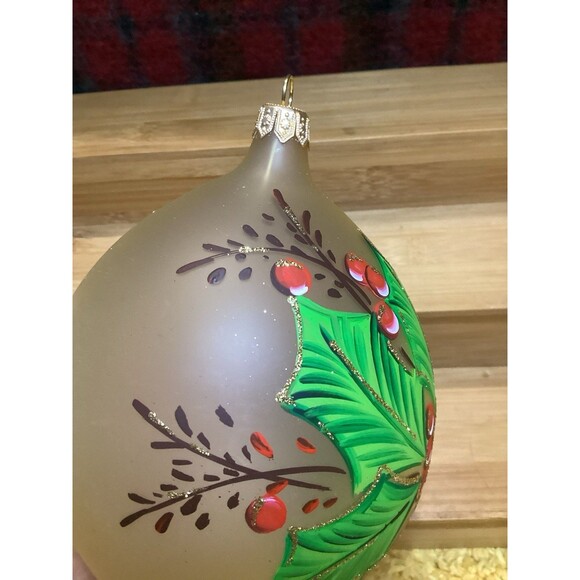 Glass Ornament Bellagio Italian Mouth Blown Hand Painted in Italy New In Box - Picture 9 of 12